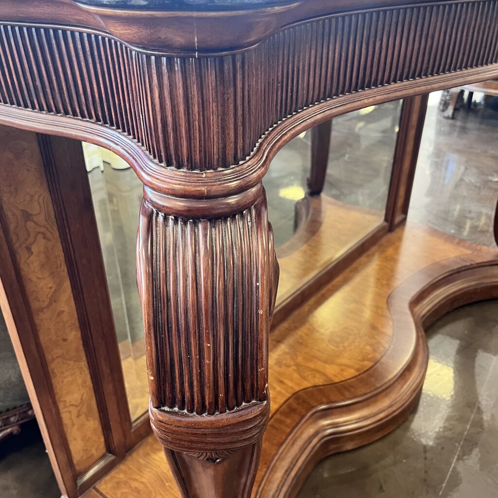 Orig Price $2000 - Console w/ Mirror & Marble Top - Acosta's Home