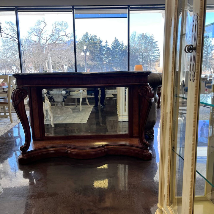 Orig Price $2000 - Console w/ Mirror & Marble Top - Acosta's Home