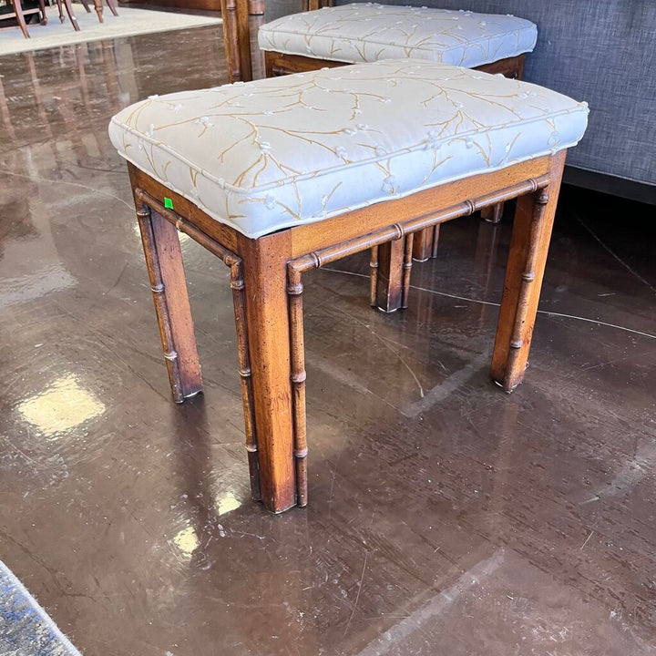 Bamboo Style Console w/ 2 Stools - Acosta's Home