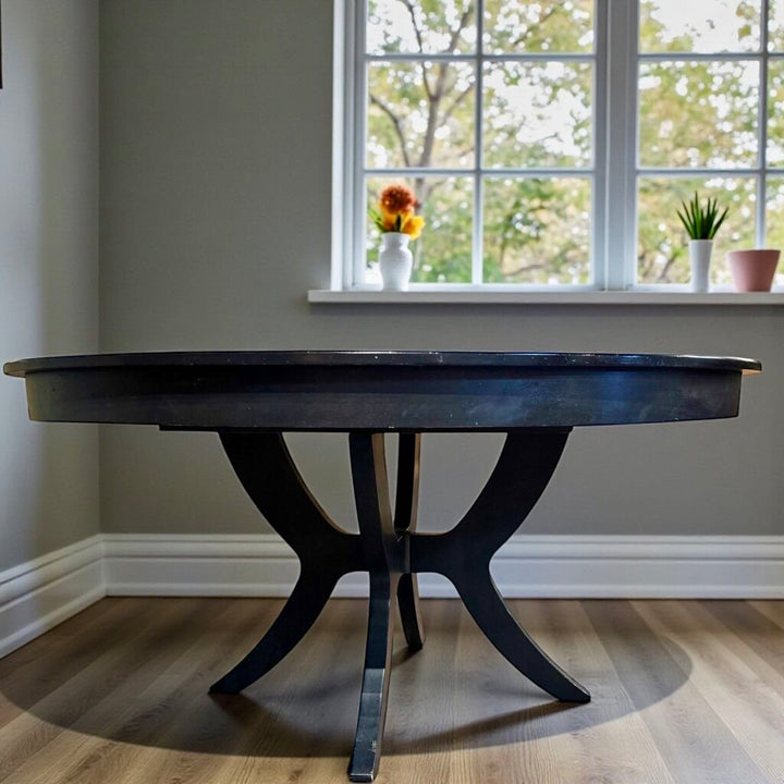 Orig. Price $1434 - Round Dining Table with Leaf - Acosta's Home