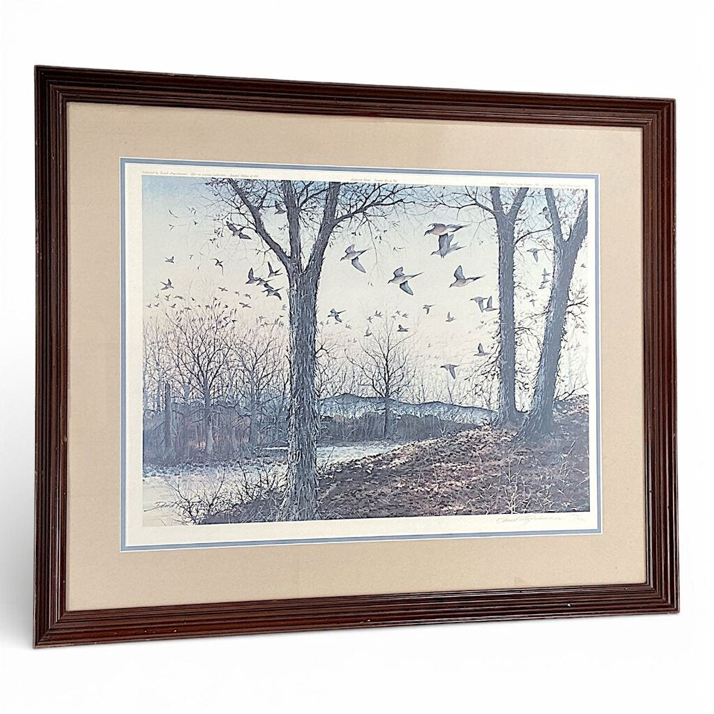 Framed "Beech Grove - Passenger Pigeon" Limited-Edition Print - Acosta's Home