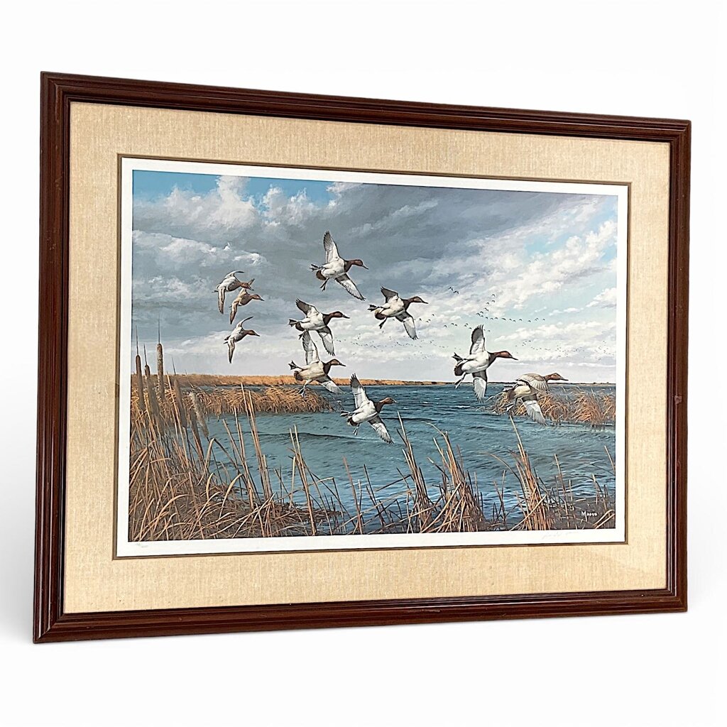 Framed "Canvasbacks on Delta Marsh" Limited-Edition Print - Acosta's Home