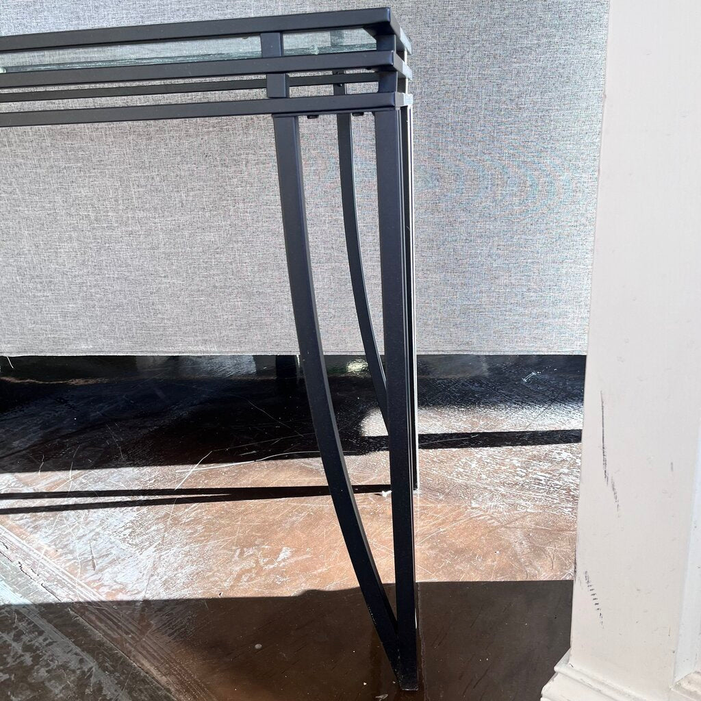 Metal & Glass Sofa Table - Acosta's Home