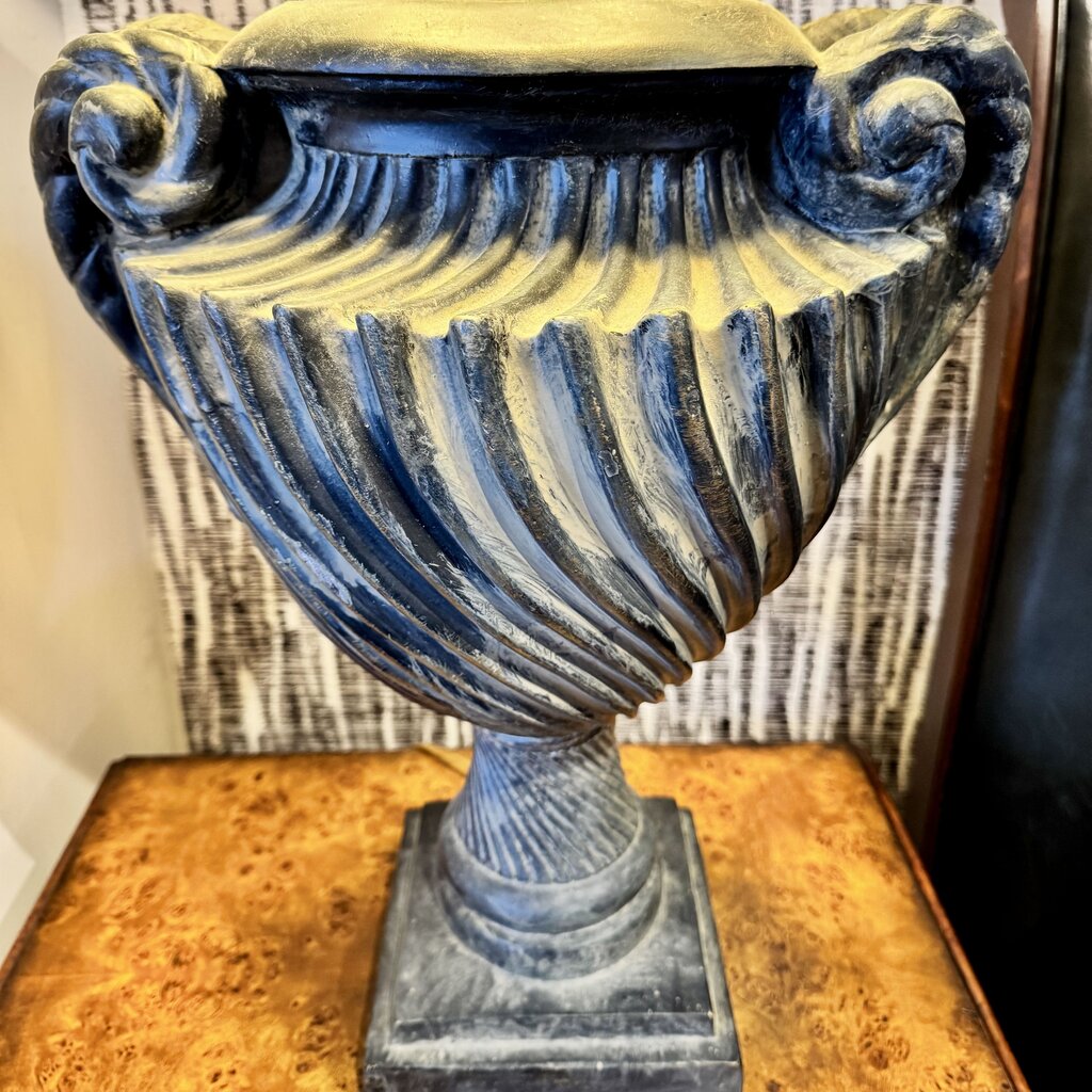 Distressed Finish Urn Lamp - Acosta's Home