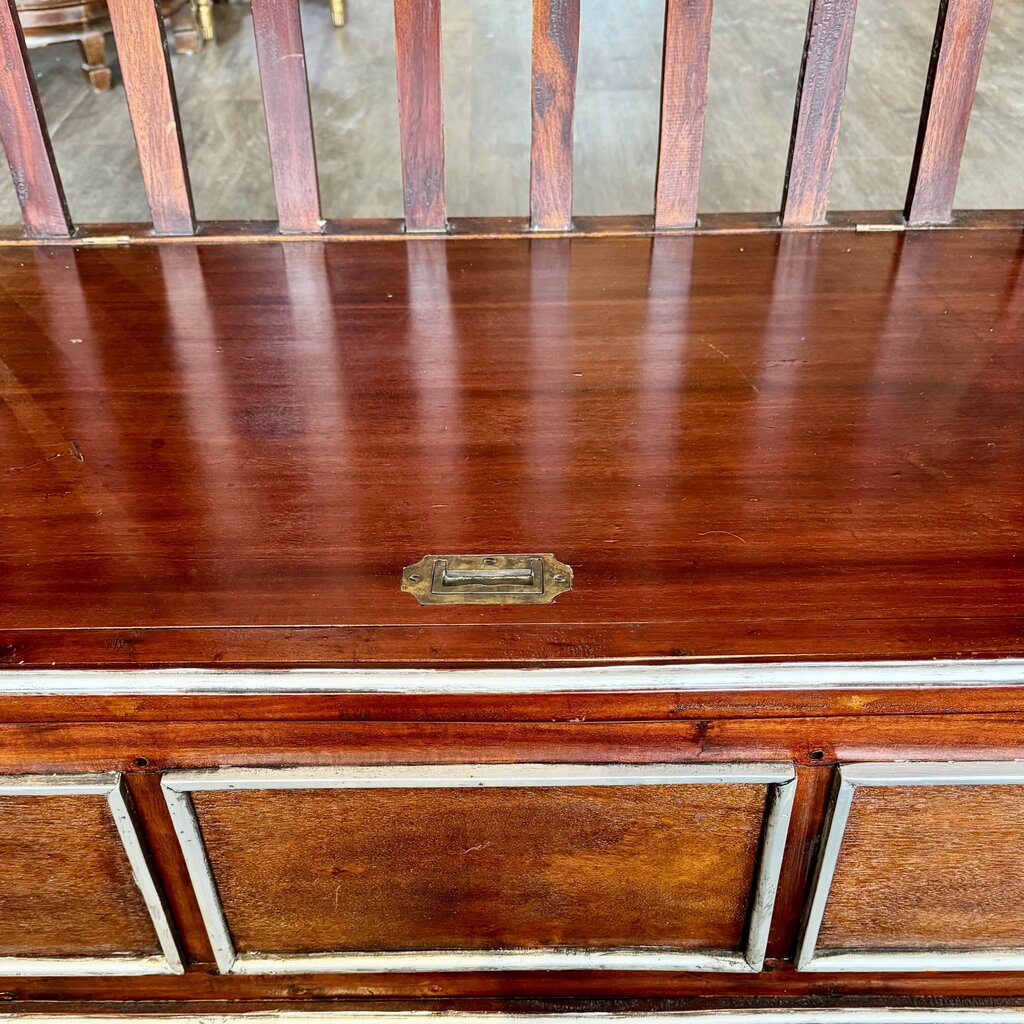 Cathedral Bench with Storage - Acosta's Home