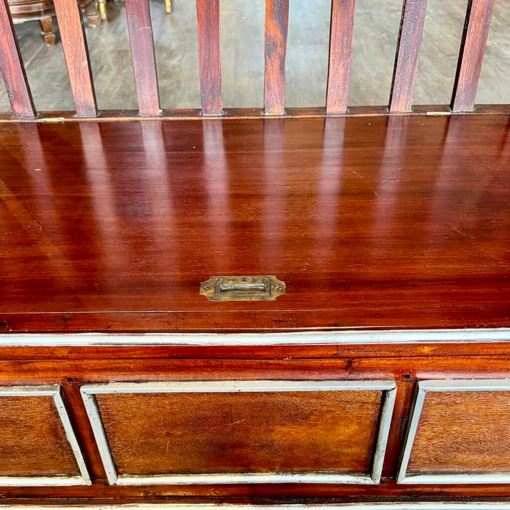 Cathedral Bench with Storage - Acosta's Home