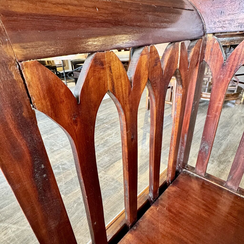 Cathedral Bench with Storage - Acosta's Home