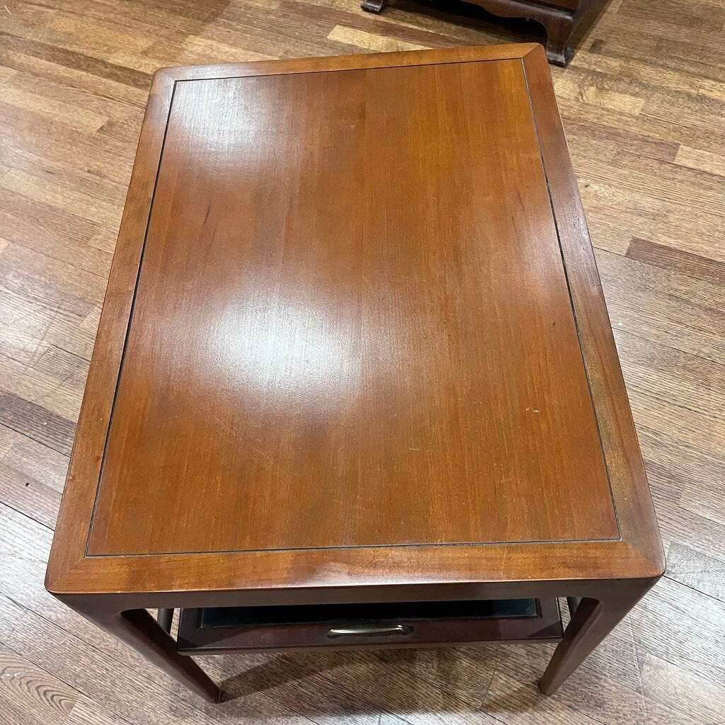 MCM Side table w/ Removeable Tray - Acosta's Home