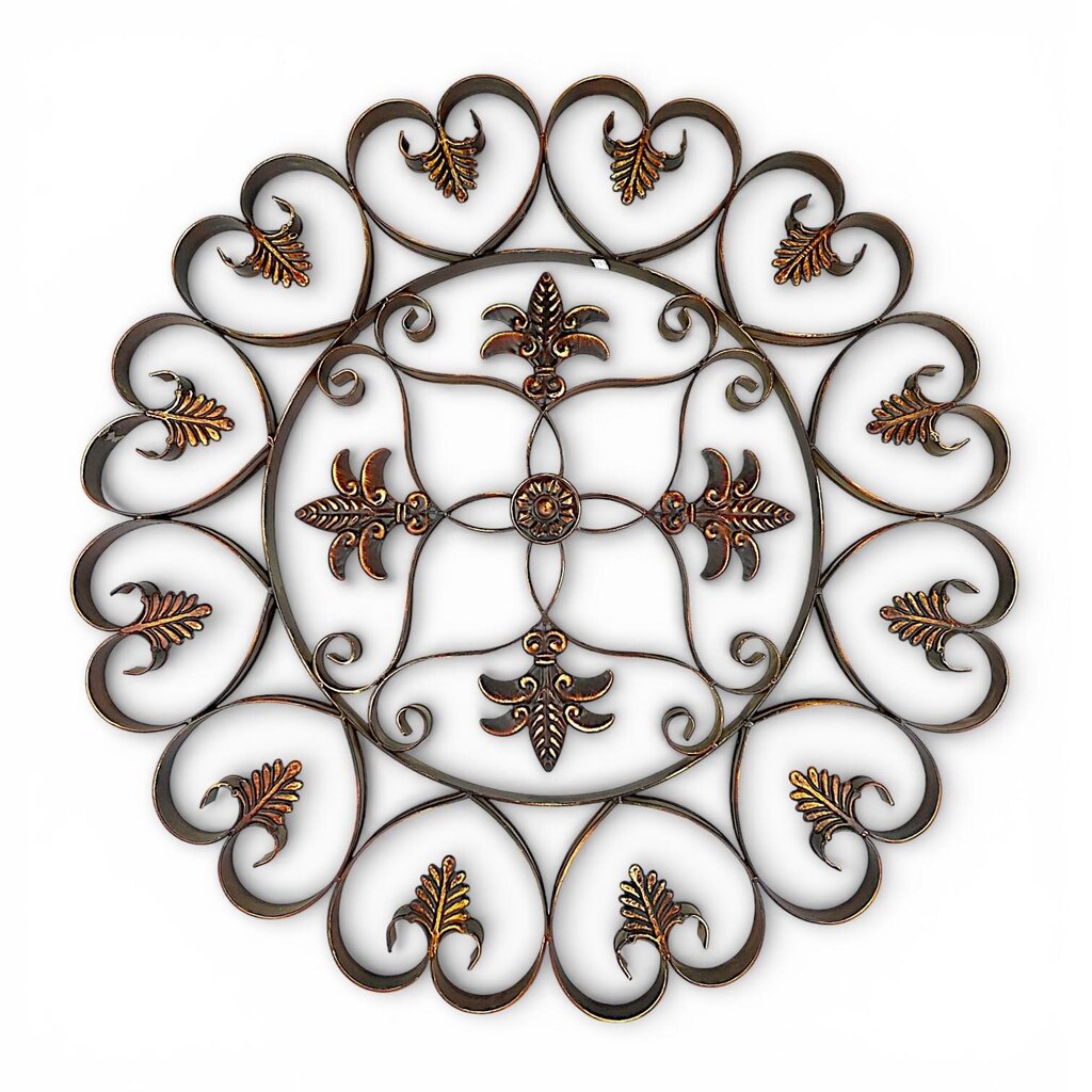 Metal Scrollwork Medallion Wall Hanging - Acosta's Home