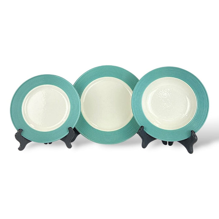 3 Piece/4 Place Luncheon Plates w/ Extra - #9307