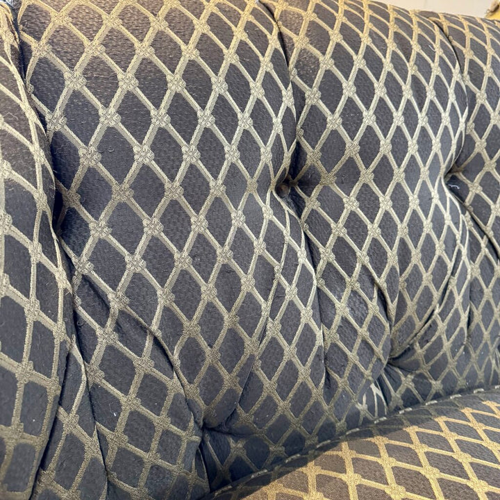 Custom Curved Tufted Back Sofa - Acosta's Home