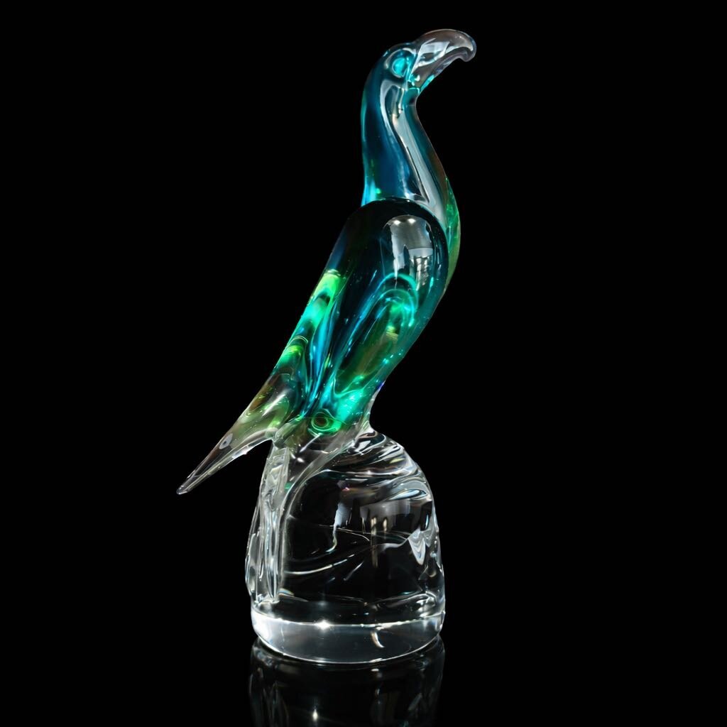 MCM Crystal Bird on Stand - Acosta's Home