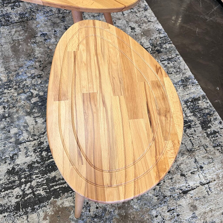 Orig Price $329 - Beech Wood Cocktail & End Table Set - Acosta's Home