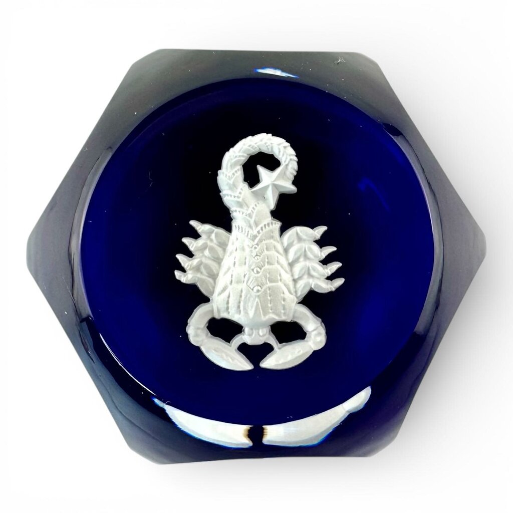 Crystal "Scorpio" Zodiac Paperweight - Acosta's Home