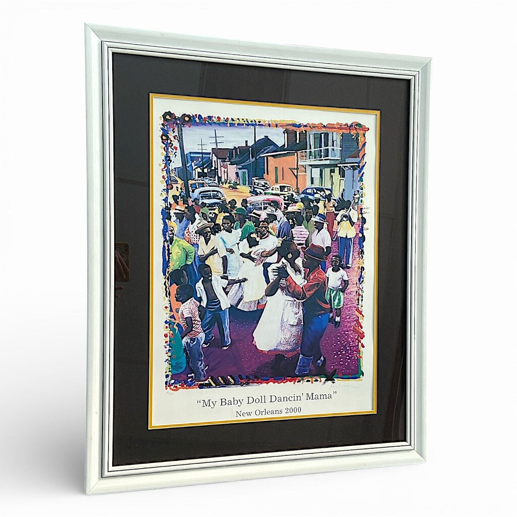 Framed "My Baby Doll Dancin' Mama" Print from New Orleans 2000 - Acosta's Home