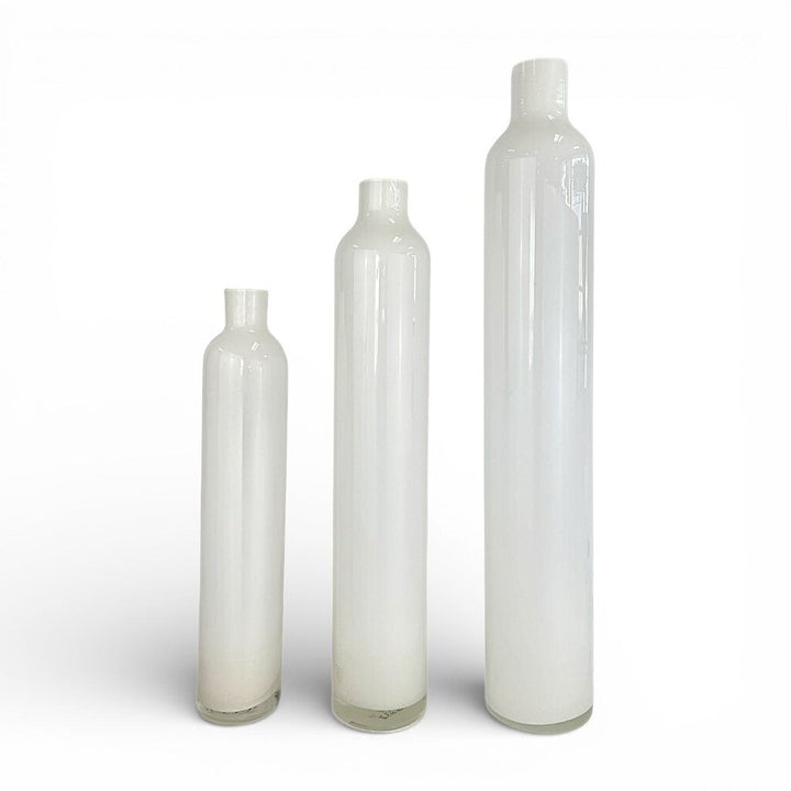 Set of 3 Modern Glass Vases - Acosta's Home