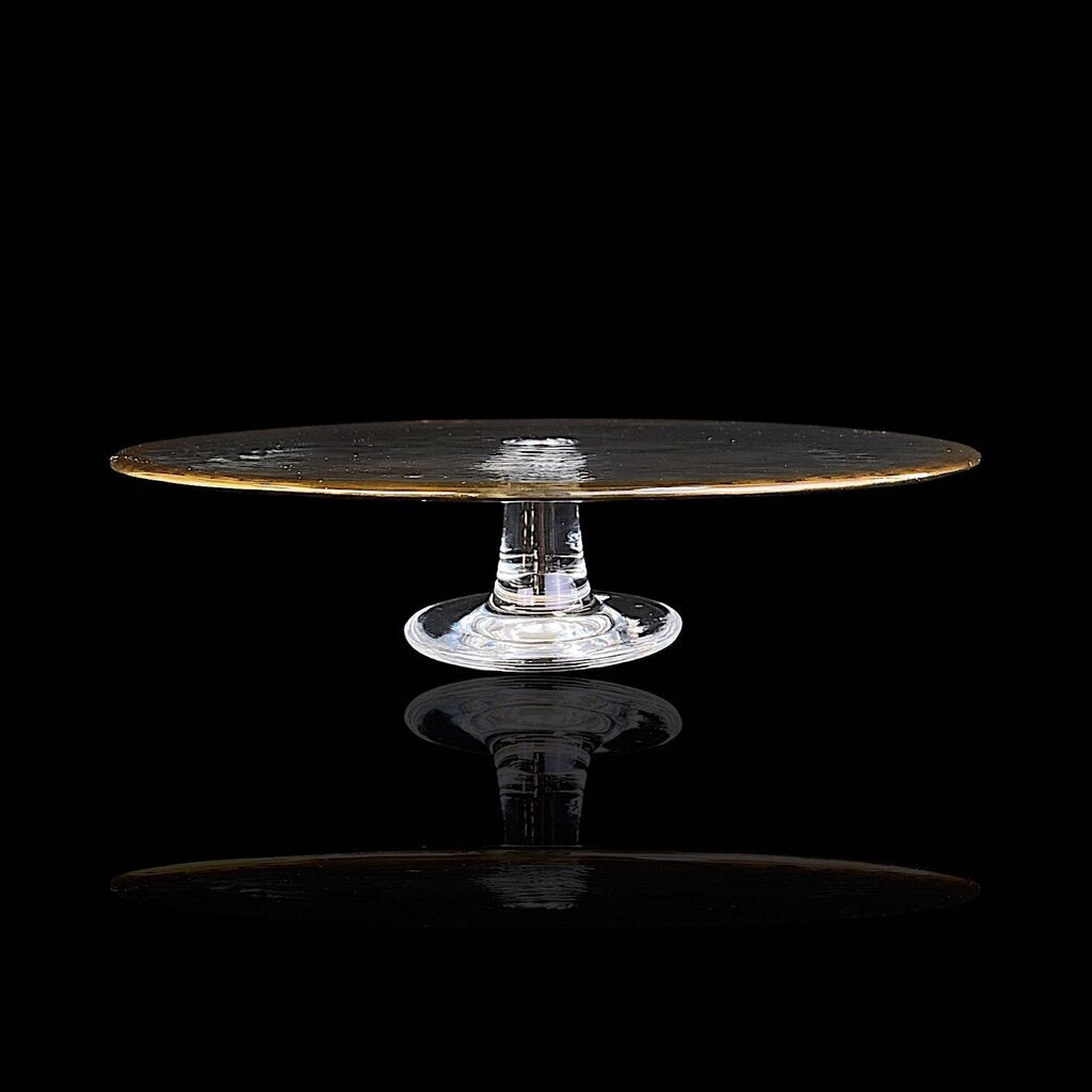 Pressed Glass Cake Stand - Acosta's Home