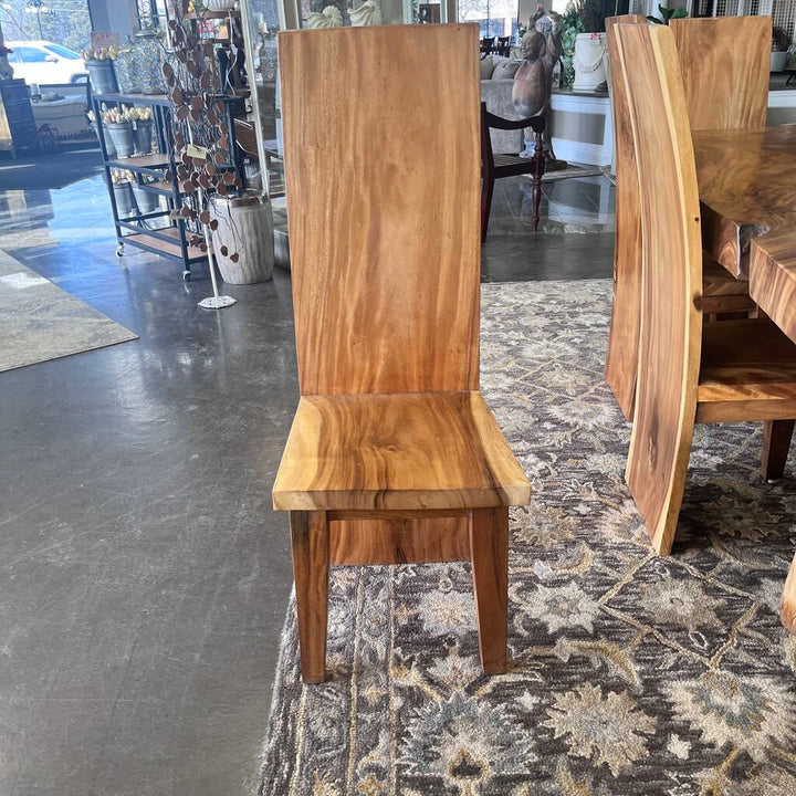 Live Edge Dining Table w/ 6 Chairs - Acosta's Home