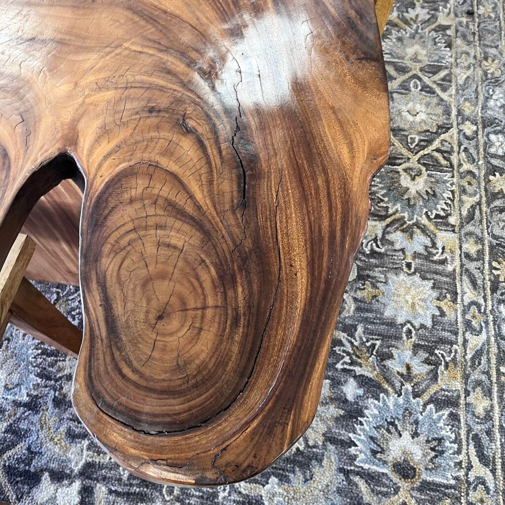 Live Edge Dining Table w/ 6 Chairs - Acosta's Home