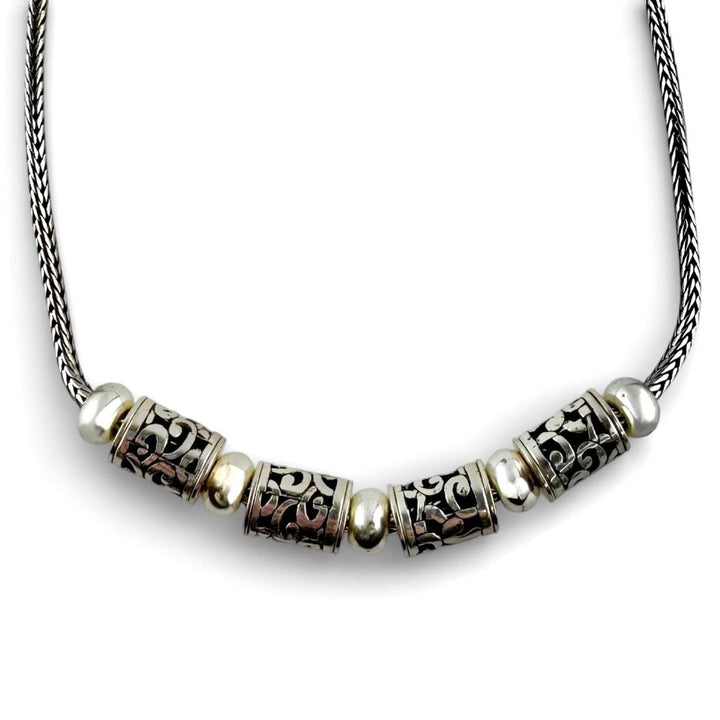 Silver Deco Beads Necklace - Retired - Acosta's Home