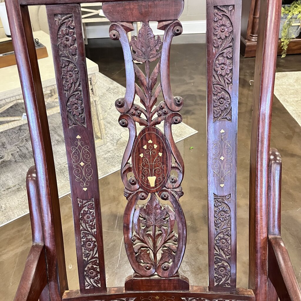 Carved Rocking Chair - Acosta's Home
