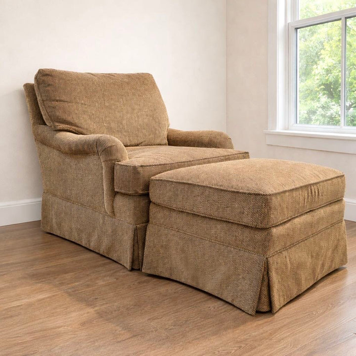 Orig. Price $2560 - Chair with Ottoman and Accent Pillow - Acosta's Home