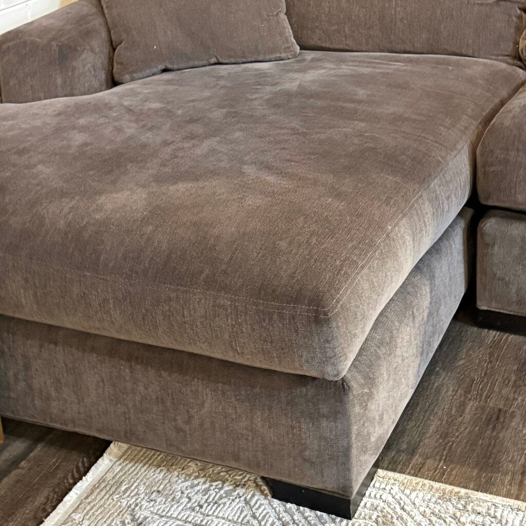 Orig. Price $4500 - Sofa with Chaise and 2 Pillows - Acosta's Home