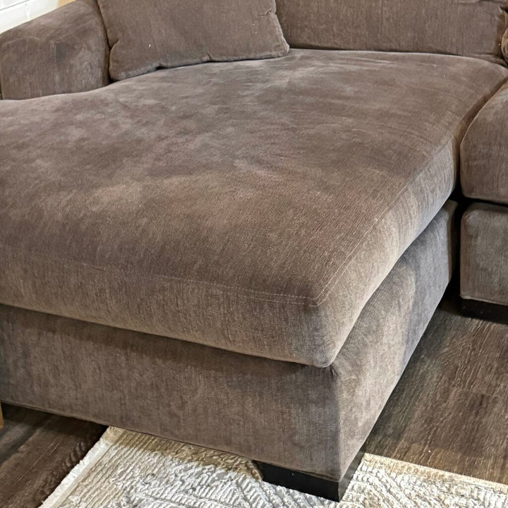 Orig. Price $4500 - Sofa with Chaise and 2 Pillows - Acosta's Home