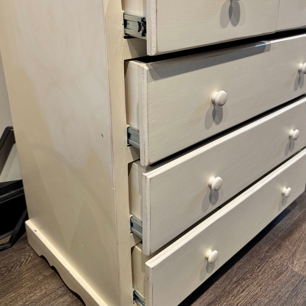 5 Drawer Chest with Gallery Rail - Acosta's Home