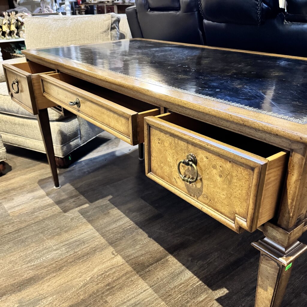 Vintage Recency Style Writing Desk with Inlay - Acosta's Home