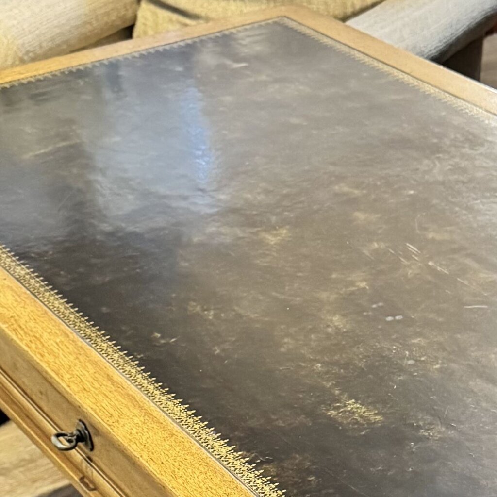 Vintage Recency Style Writing Desk with Inlay - Acosta's Home