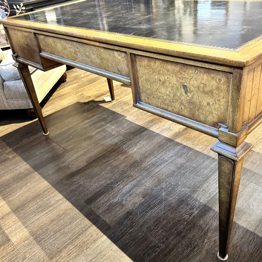 Vintage Recency Style Writing Desk with Inlay - Acosta's Home