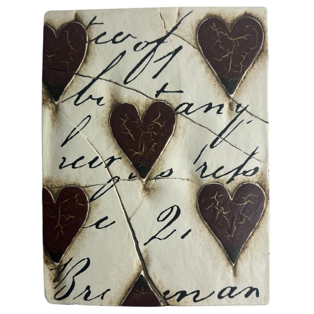 Memory Tile #T-01 -Red Hearts - Acosta's Home