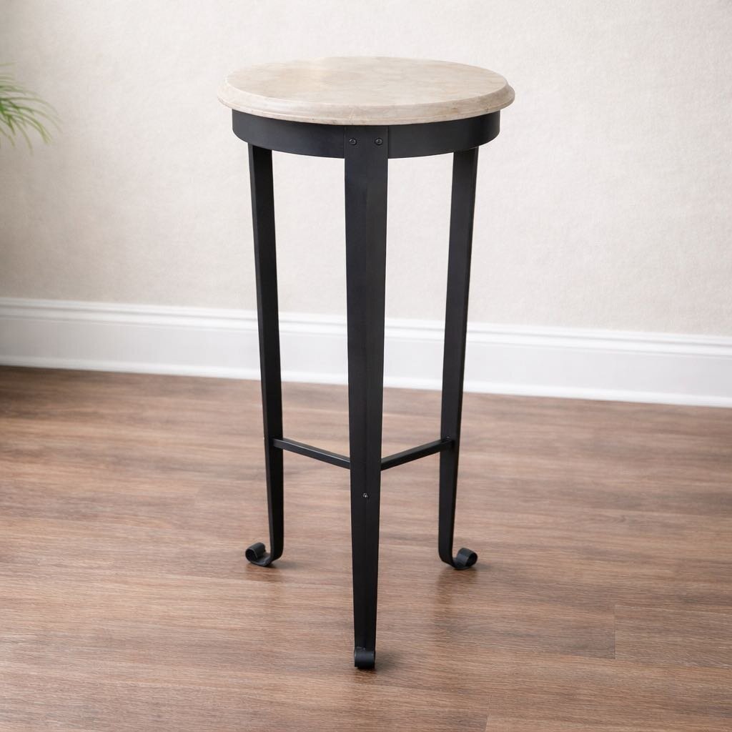 Marble Top Iron Plant Stand - Acosta's Home