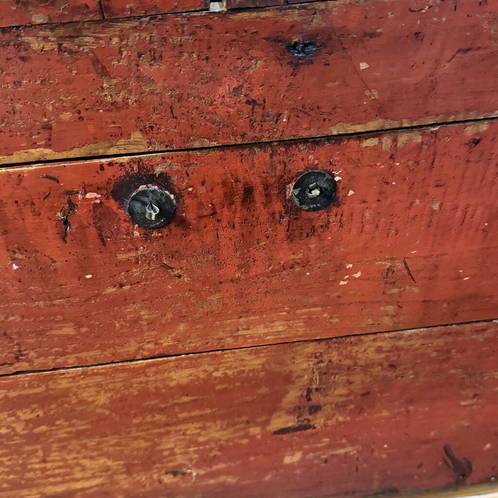 Antique Asian Inspired Painted Trunk - Acosta's Home