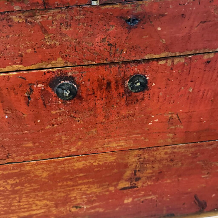 Antique Asian Inspired Painted Trunk - Acosta's Home