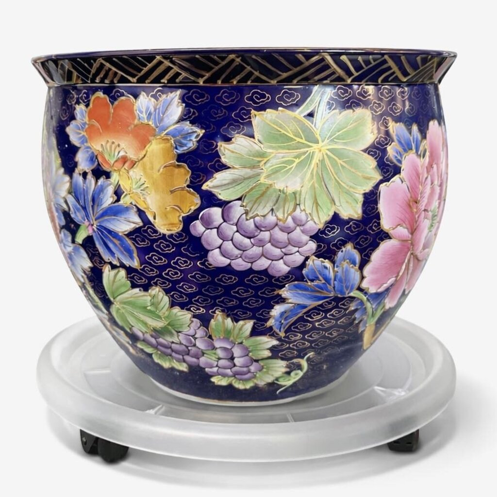 Koi Pot on Rolling Base - Acosta's Home