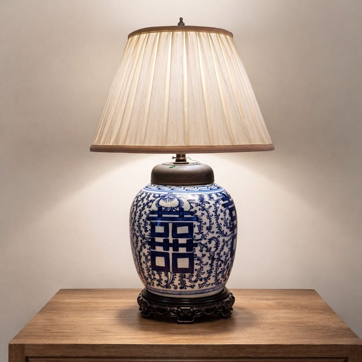 Vintage Ginger Jar Lamp - Acosta's Home