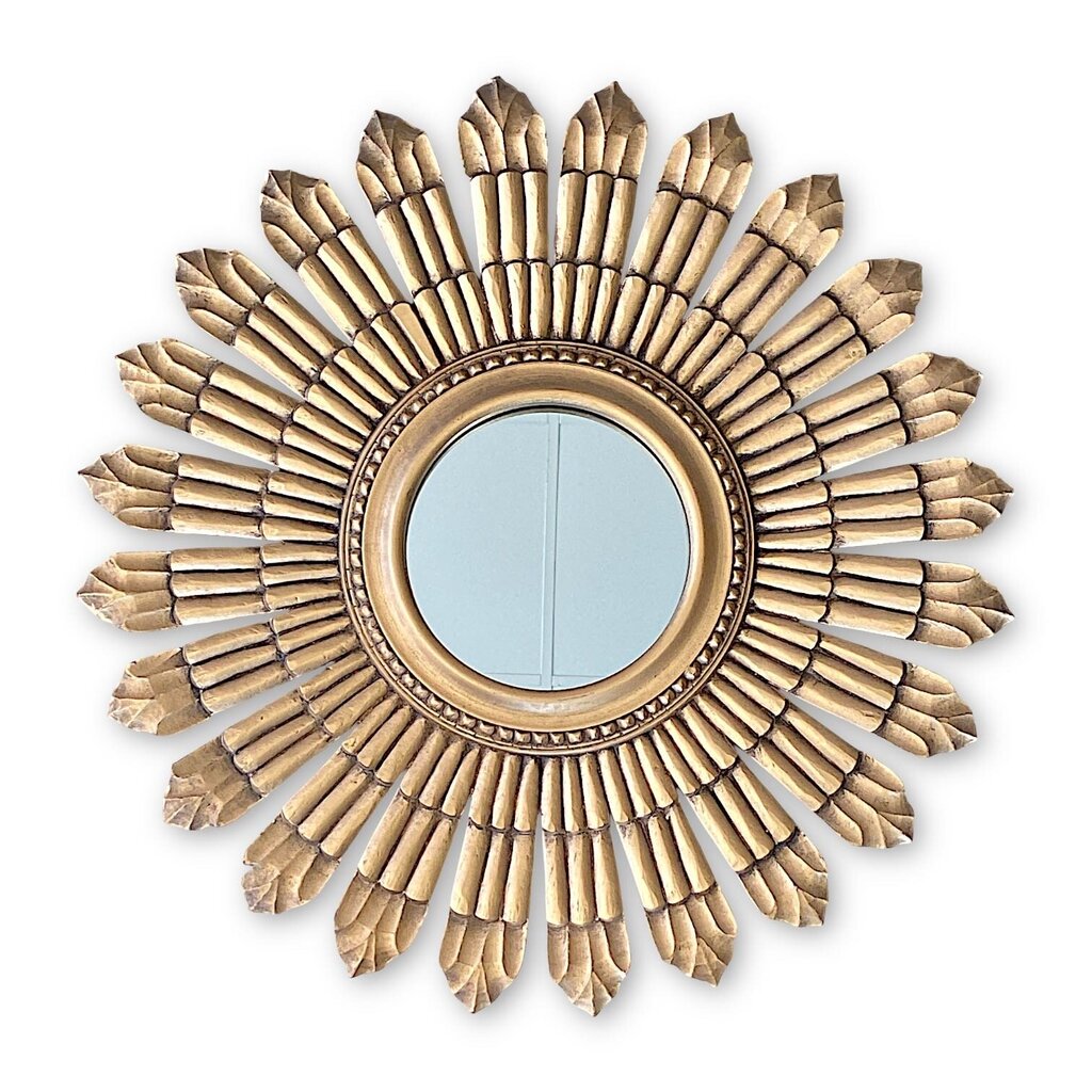 Gilded Sunburst Mirror - Acosta's Home