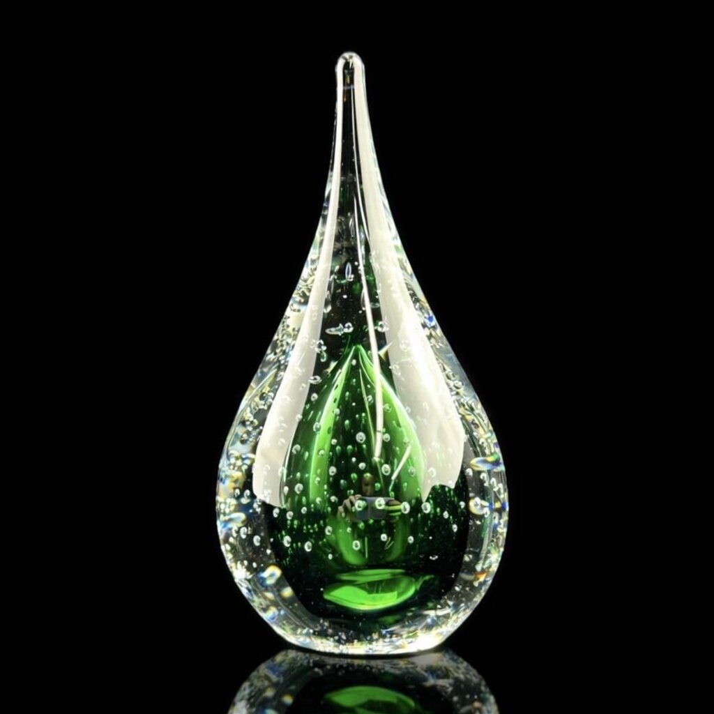 Raindrop Art Glass Paperweight - Jablonski - Acosta's Home