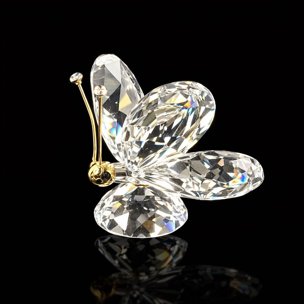 Vintage Crystal Butterfly - Miniature - Acosta's Home