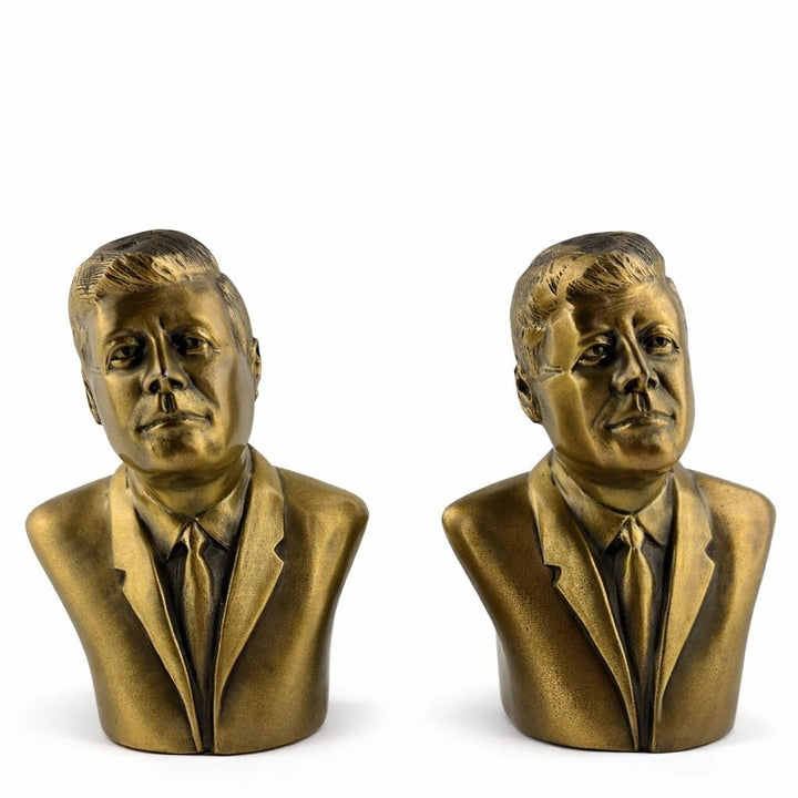 JFK Brass Bookends - Acosta's Home