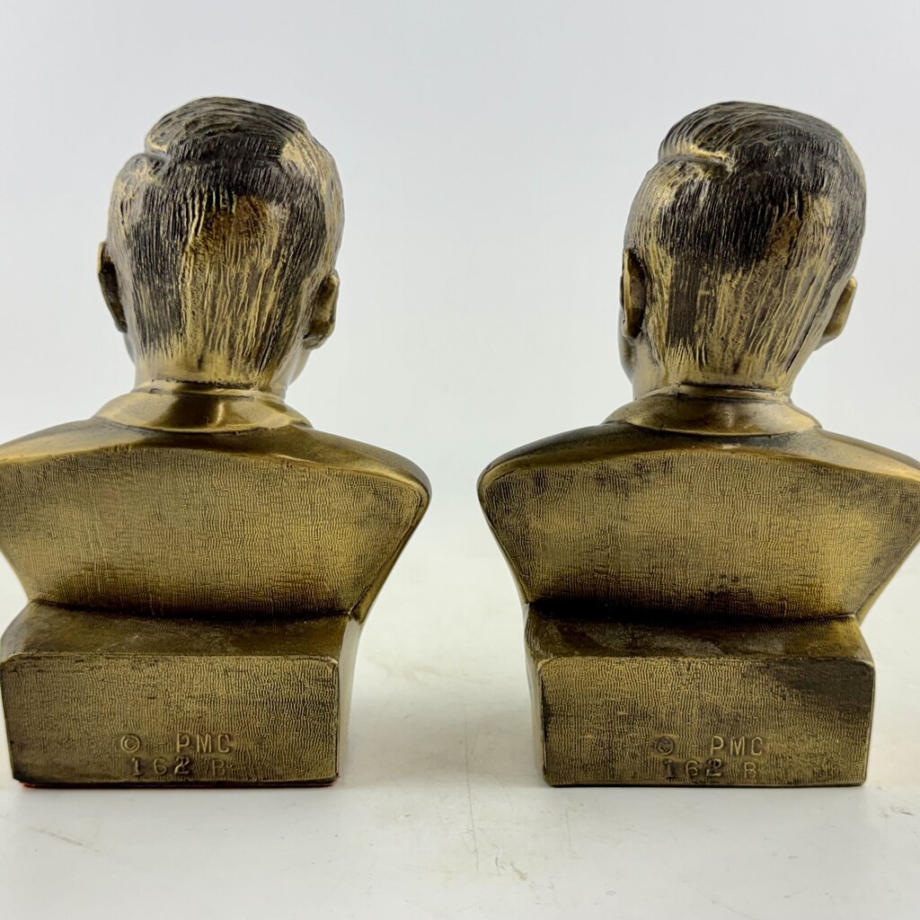 JFK Brass Bookends - Acosta's Home