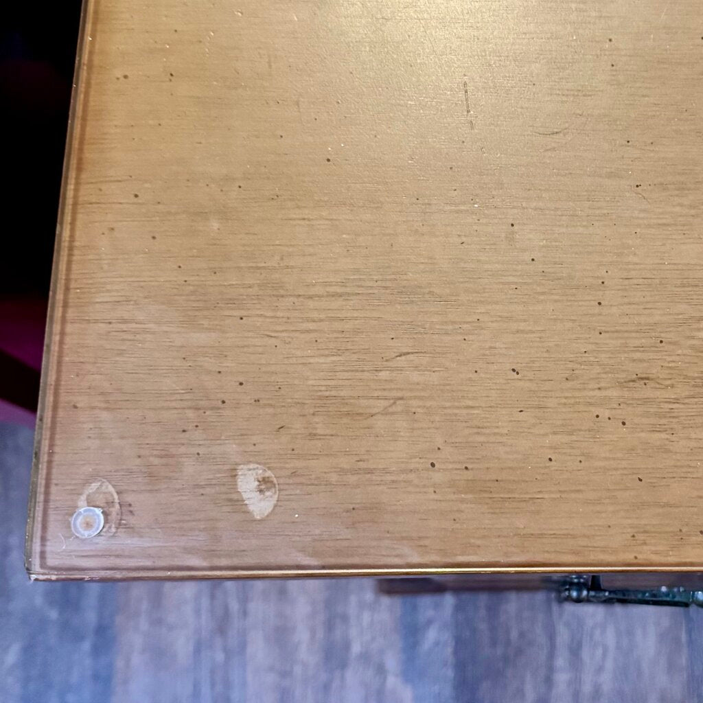 Vintage Wood Double Pedestal Desk - Acosta's Home