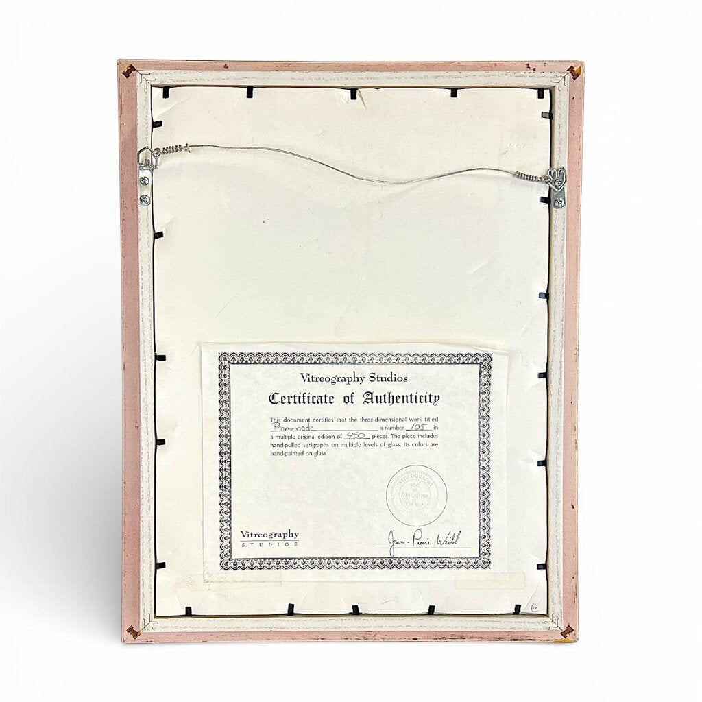 Framed "Promenade" 3D Silkscreen Print LE Artwork - Acosta's Home