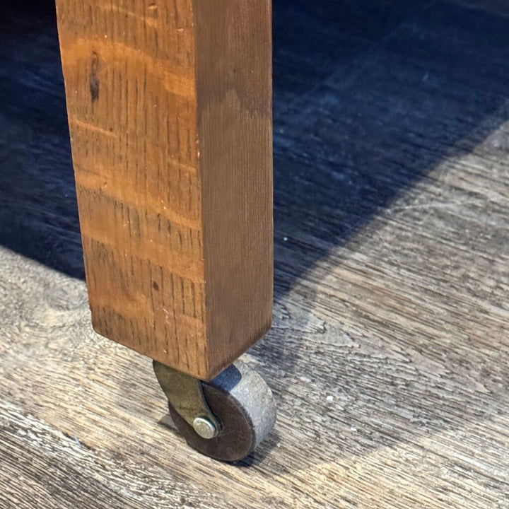 Antique Mission Style Sideboard with Mirrored Hutch - Acosta's Home