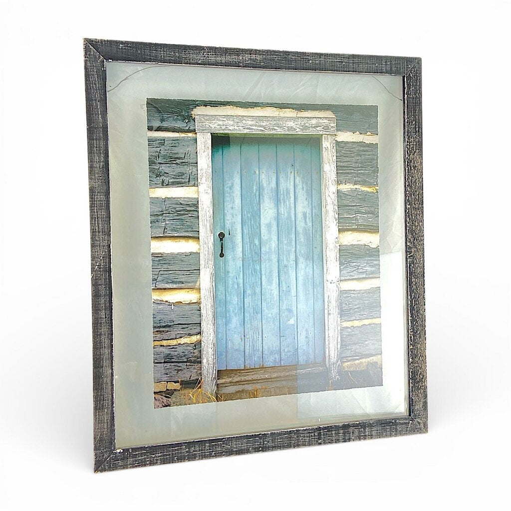 Framed Blue Door Photograph - Acosta's Home