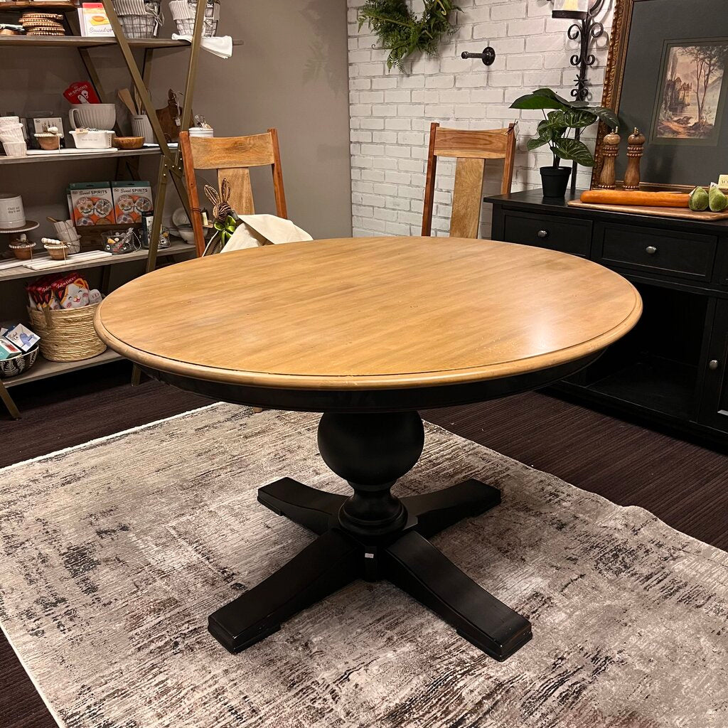 Orig Price $3500 - Round Dining Table w/ Leaf - Acosta's Home