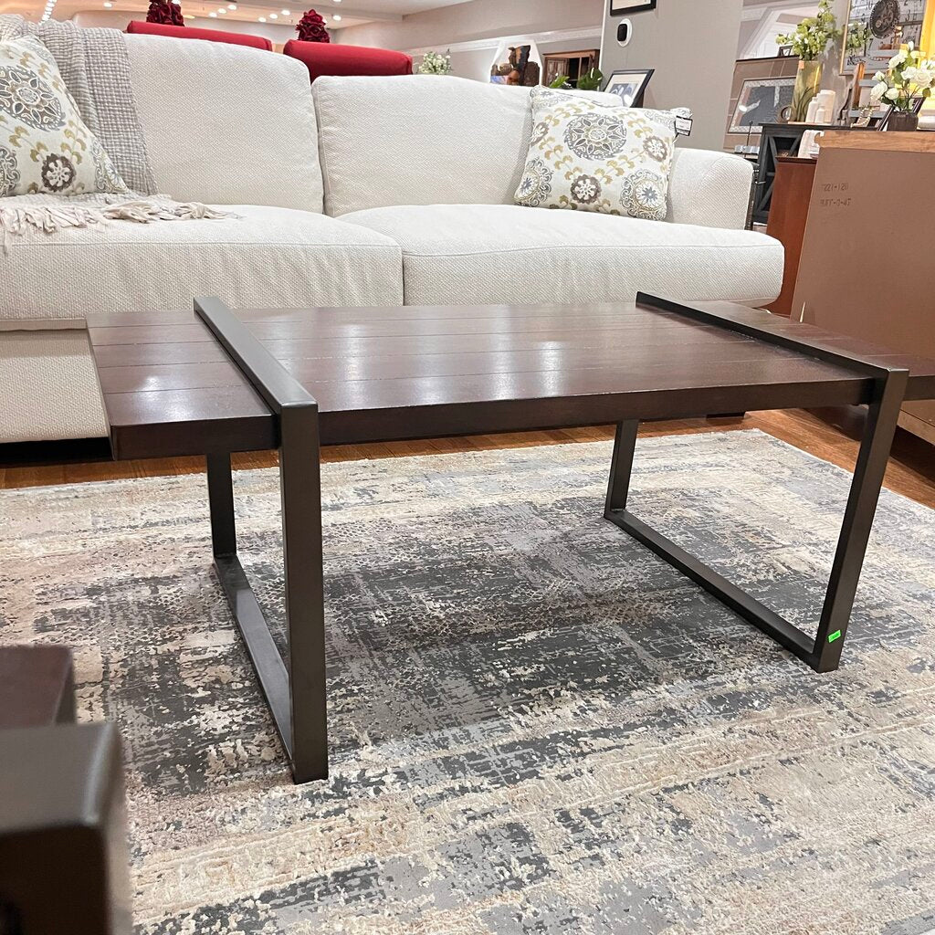 Wood & Metal Cocktail Table - Acosta's Home