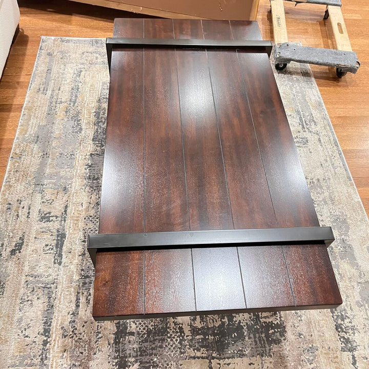 Wood & Metal Cocktail Table - Acosta's Home